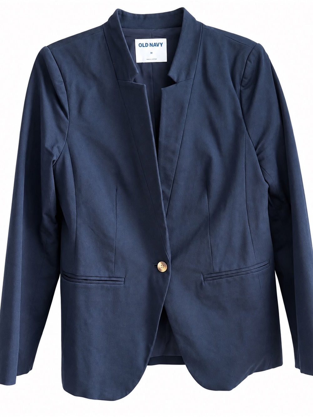 Old Navy Classic Navy Blue One Button Blazer Women’s M
